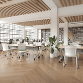 Grow-B Simple Plastic Stackable Sled Base Training Chair - Gavisco Office Furniture